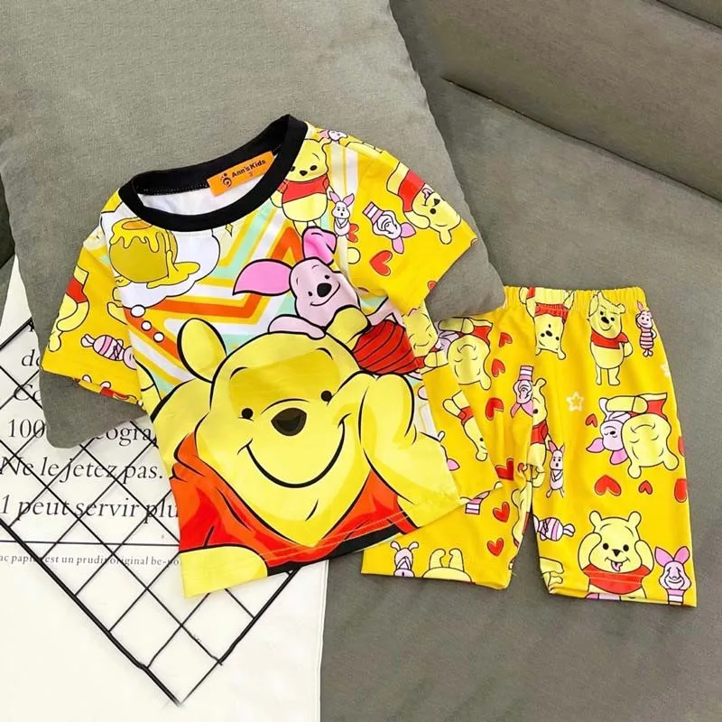 
High Quality Girls Clothing Sets Polyester 3D Printed Animated Cartoon 