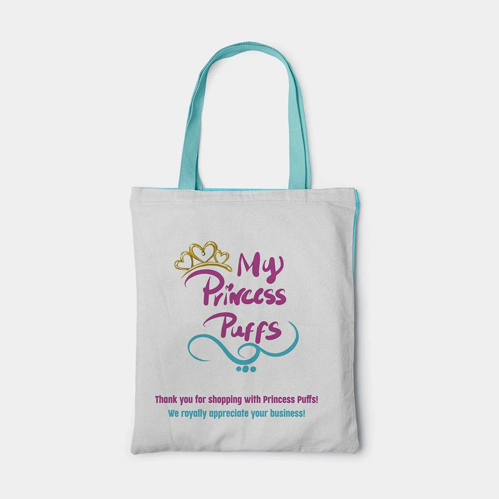 Custom Eco Friendly Shopping Tote Bag Recycled Canvas Cotton Reusable Shopping Bags With Your Logo