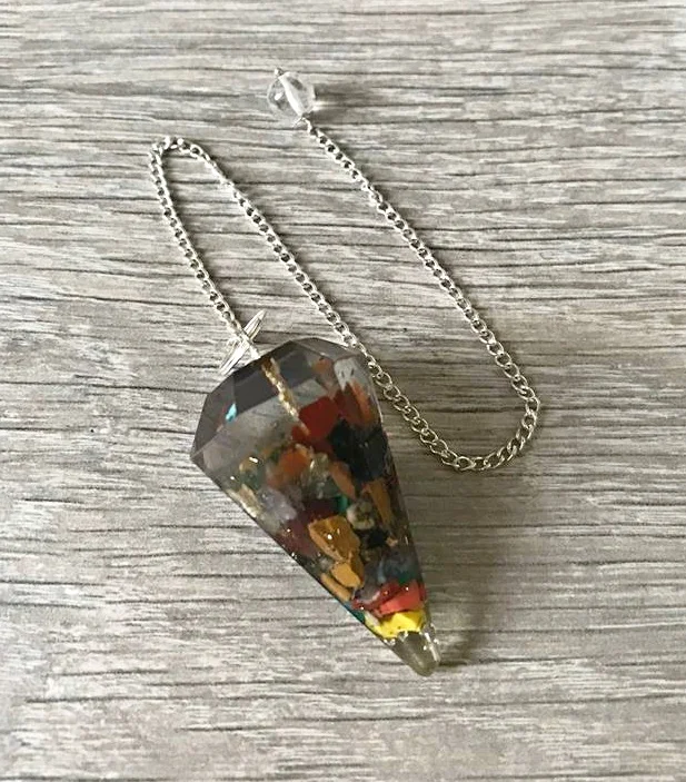 Mix Chips Orgonite Pendulum Best Quality Pendulums  crystals healing stones gemstone Pendulums