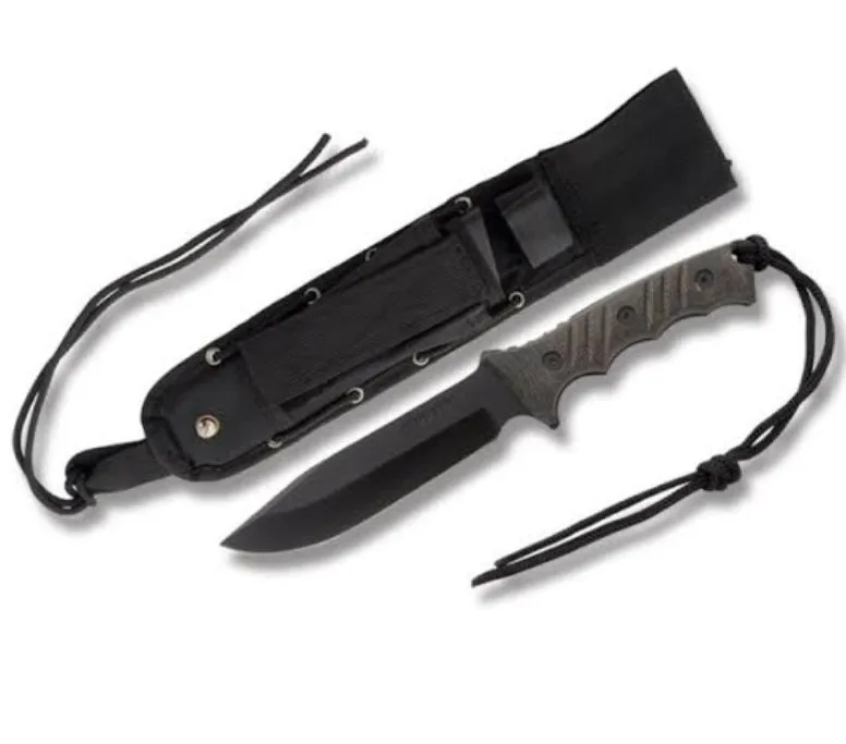 
Unique Black Stainless Steel Serrated Fixed Blade Survival Kits Saw Compass Knife 