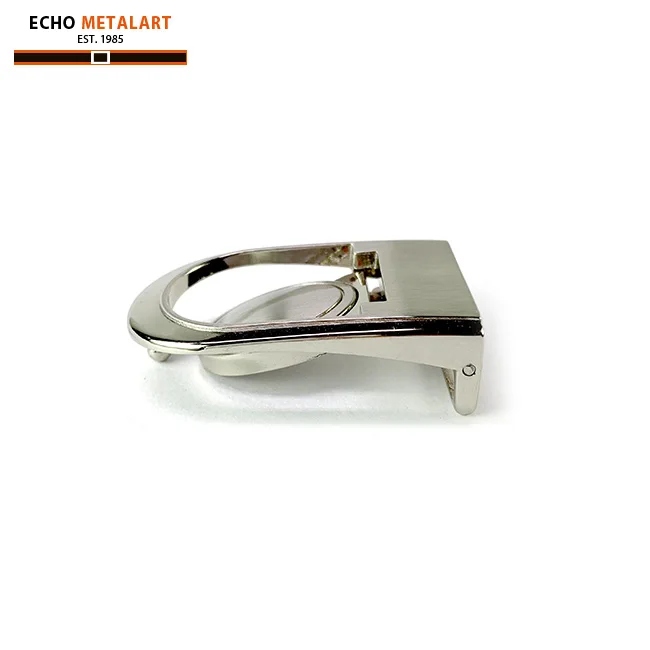 Nickel finish for easy used belt buckle in 30mm and belt for men leather top