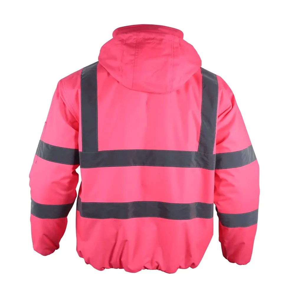 High quality Hi Vis Adult Outdoor Waterproof 100% polyester mesh Safety Reflector Construction Jacket