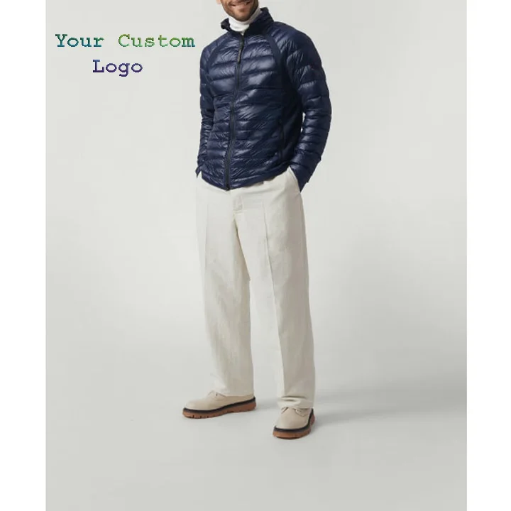 Мужская блестящая куртка-пуховик на молнии с карманами заказ стеганый пуховик унисекс куртки для мужчин женщин и детей