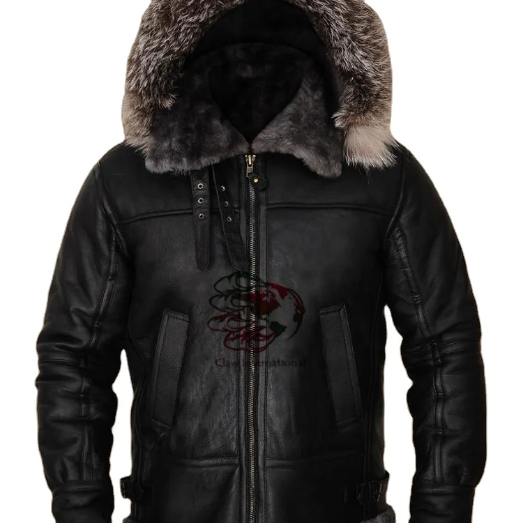 Winter Mens Leather Coat Warm leather coats