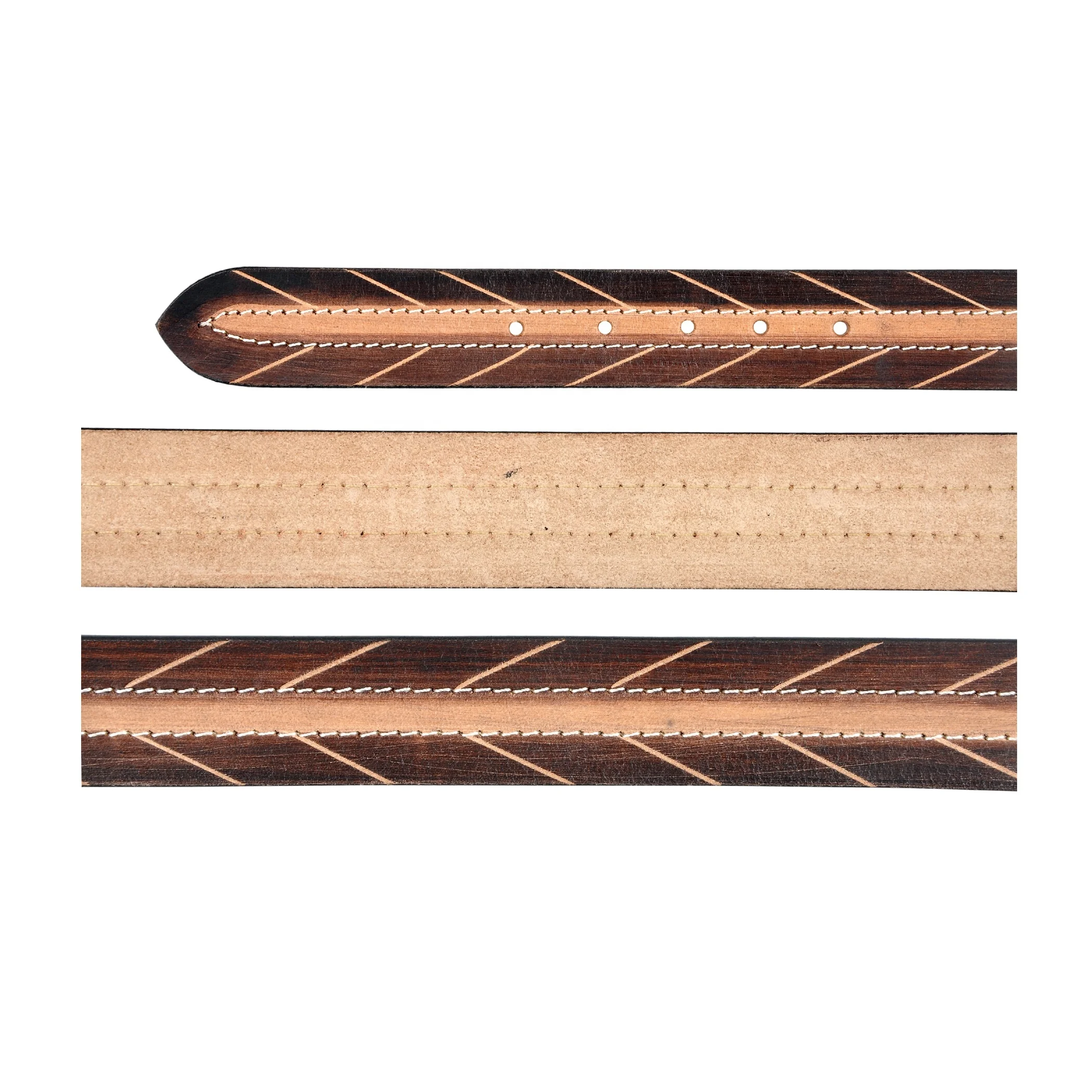 Customizable Multiple Choices Alloy Buckles With Custom Design Genuine Leather Belts Suppliers