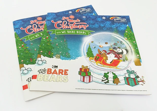 Wholesale Custom Shopping Mall Event Book Printing Booklet, Catalogue, Magazine Printing Service with Saddle Stitched