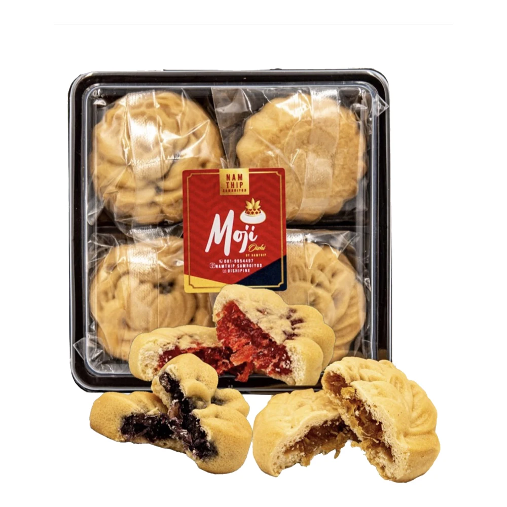 Moji Pineapple Mix Fruit Flavour (4 pieces in tray) - Cookies Mix Fruit Snack Popular Product Export from Thailand
