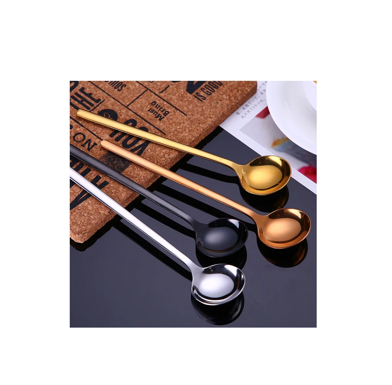 New Look Flatware Ladle In New Design handmade ladle for  Kitchen Accessories Sets Stainless Steel Metal Customized Logo Ladle