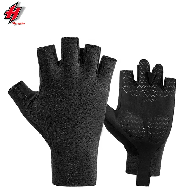 cycling gloves custom Cool Change Padded Shockproof Anti Slip Breathable Mountain Bike Cycling Gloves Half Finger Bicycle Gloves