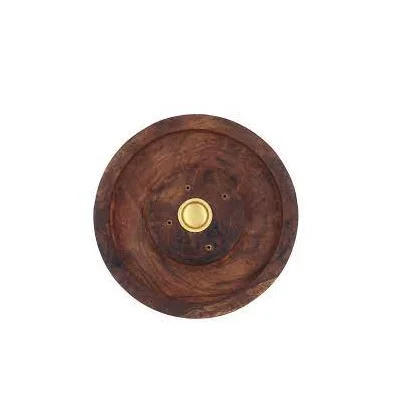 Wholesale Wood Incense Holder for Round Shape Handicraft for Customized Packing Holder Yoga Home Use for sale