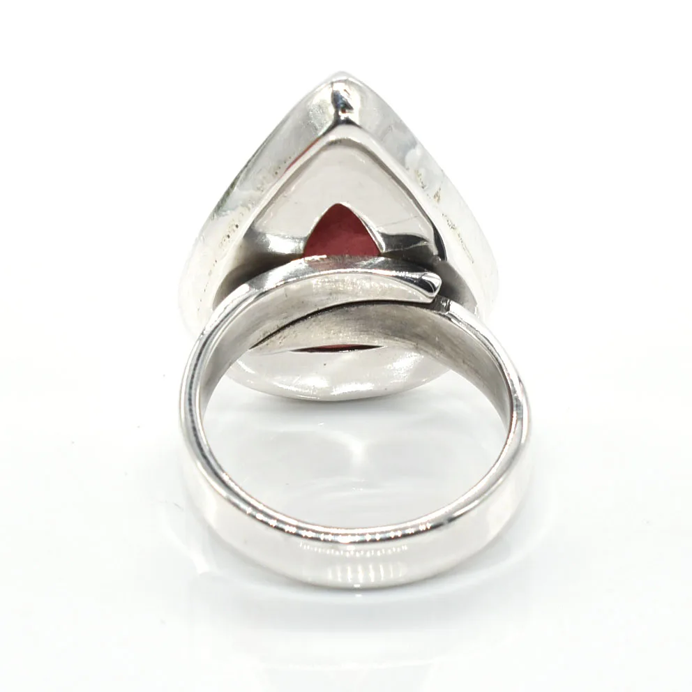 
Natural rhodochrosite gemstone solid 925 sterling silver cheapest price jewelry ring 
