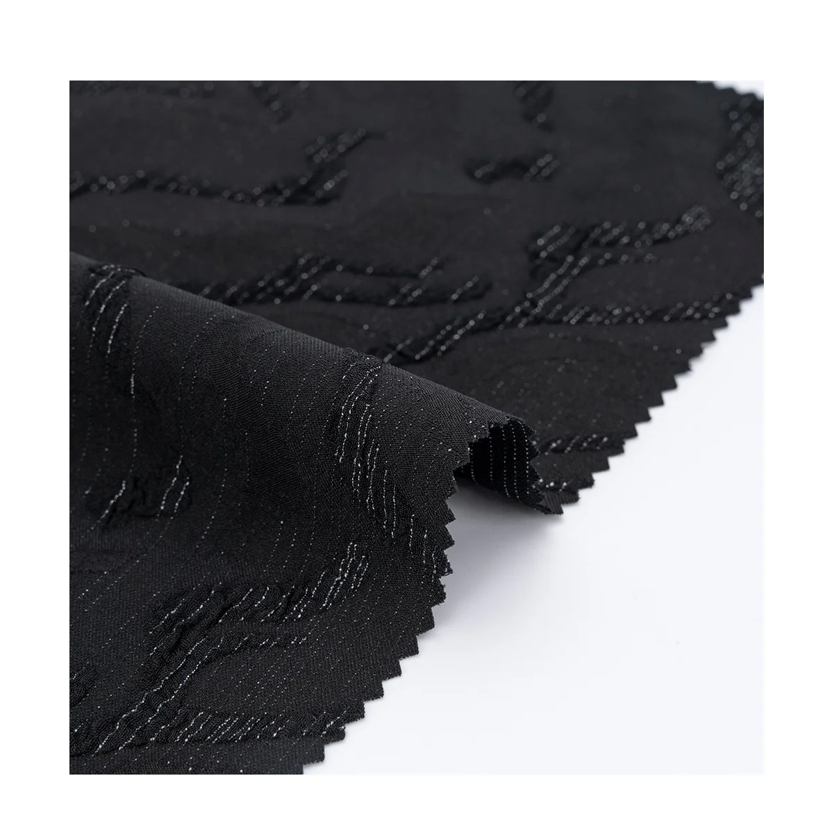 High quality custom color abaya fabric fashion black jacquard abaya fabric