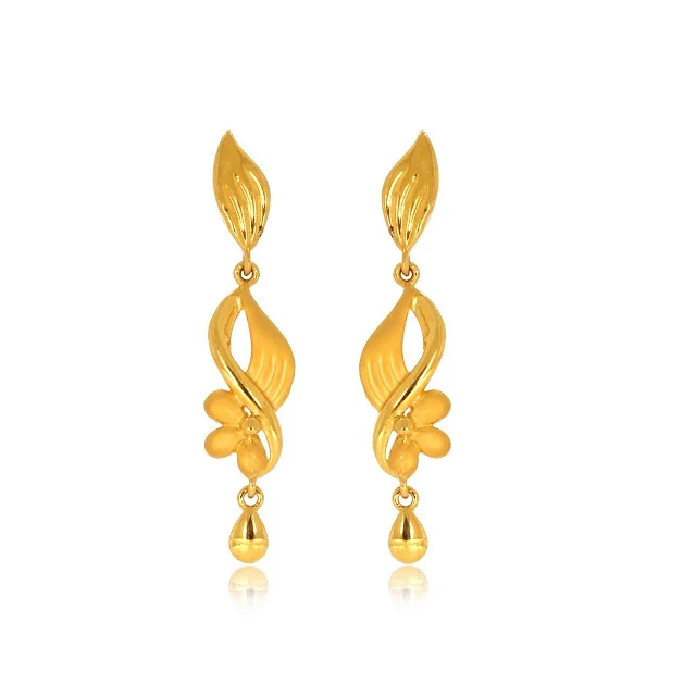 Vintage Selling Earrings Artificial Jewelry Long Earrings With Rustic Leaf Small Gift White Party Trendy Digital Dress Room