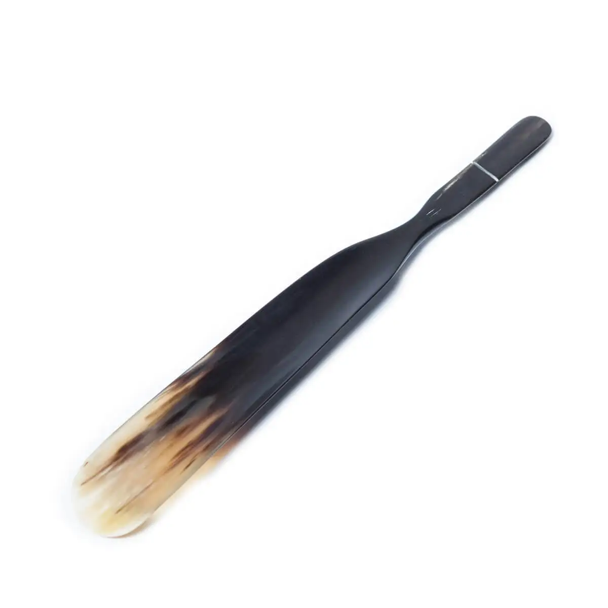 Рог для обуви из натурального буйвола с длинной ручкой маленький рог ручной работы