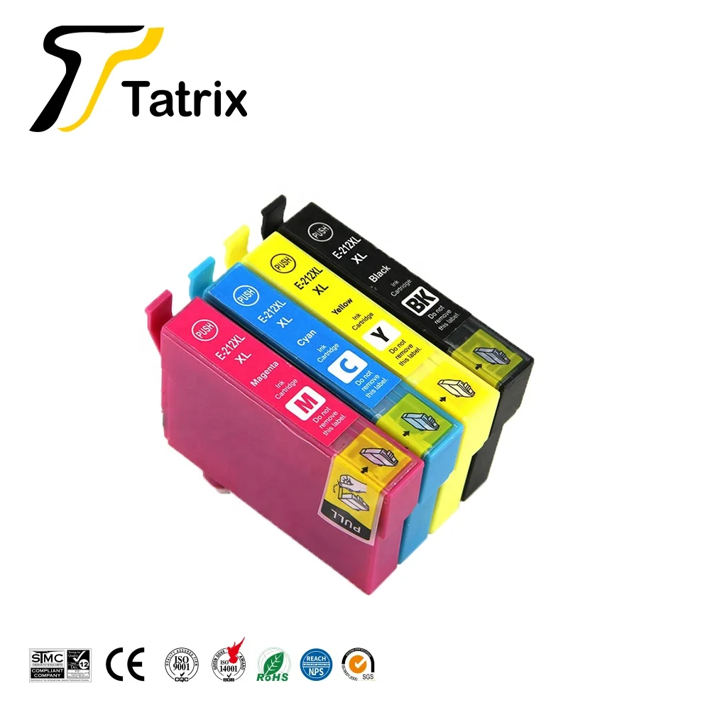  Цветной совместимый чернильный картридж Tatrix 212 T212 212XL T212XL для Epson