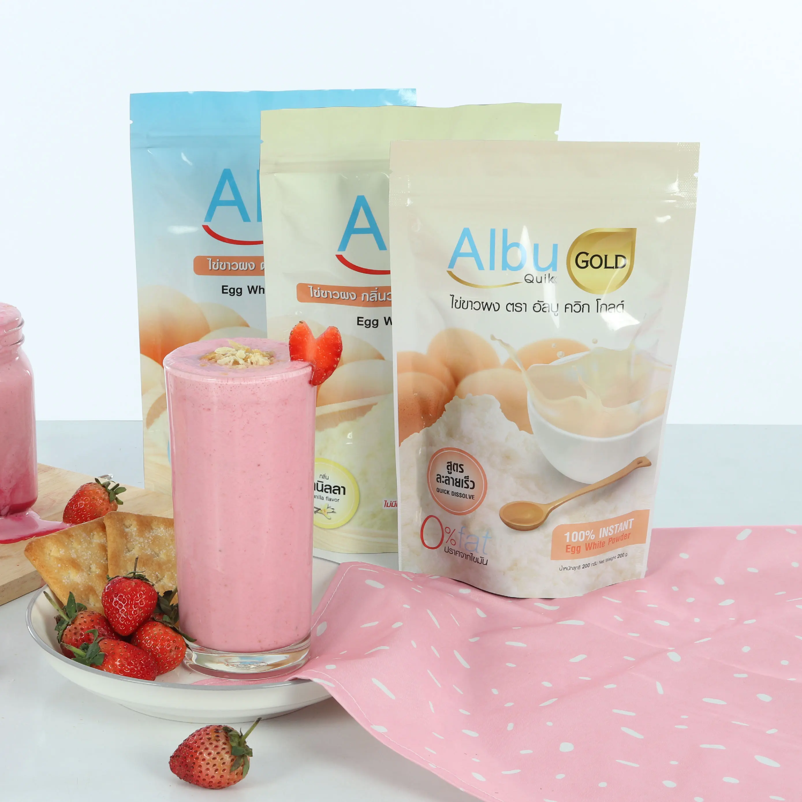 Оптовая цена, легкий ванильный аромат, быстрорастворимый порошок протеина для куриных яиц 500 г