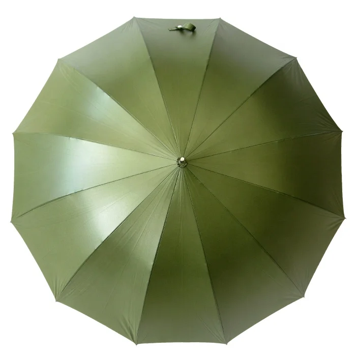 Large, wind-resistant 12-bone fiberglass umbrella for rain or shine | made to order