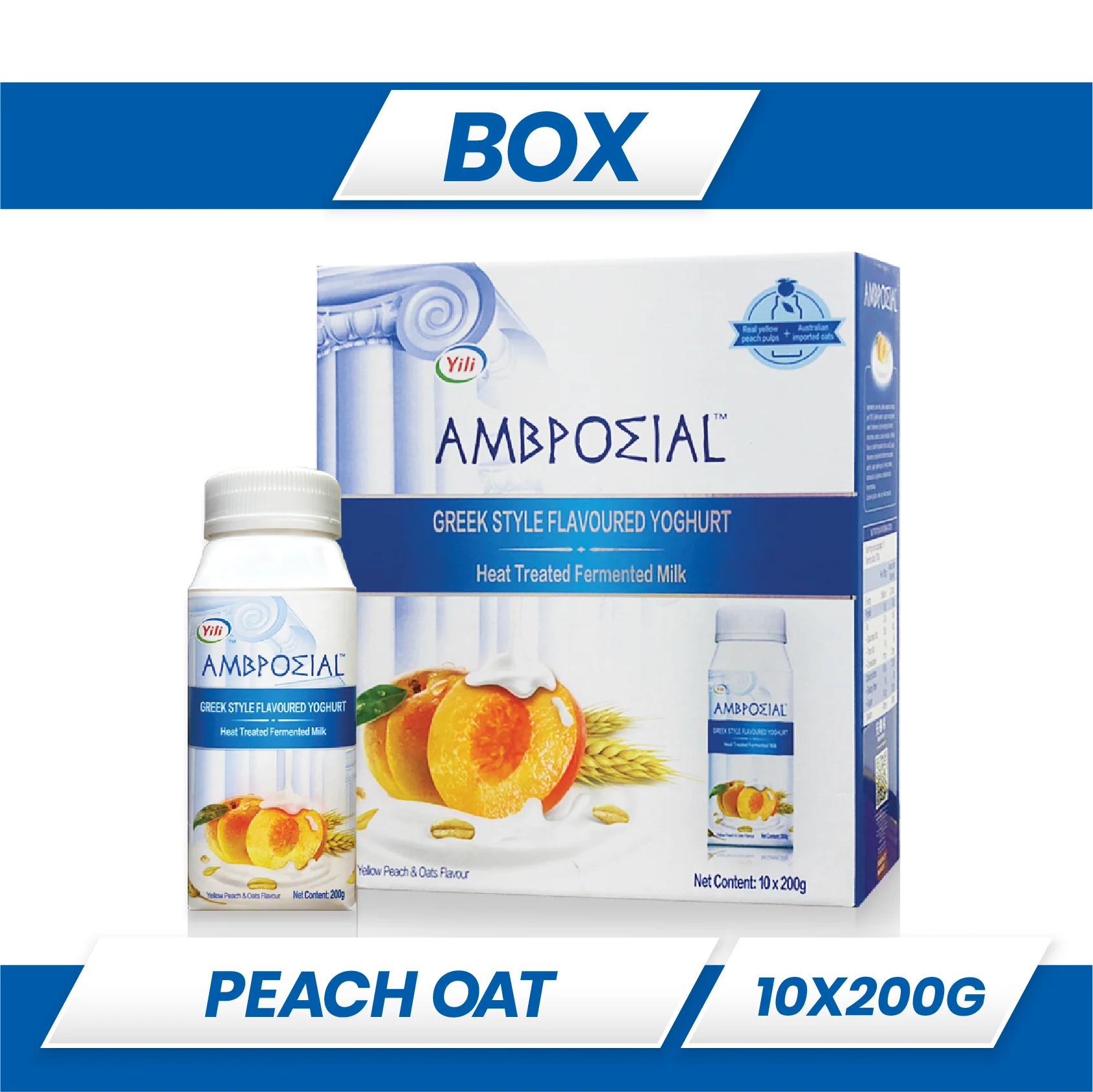  Anmuxi Ambrosial греческий йогурт персик овса