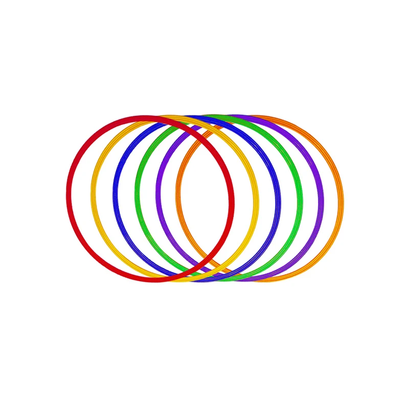 High Quality Colorful 60cm Flat Hula Physical Exercise Indoor Outdoor