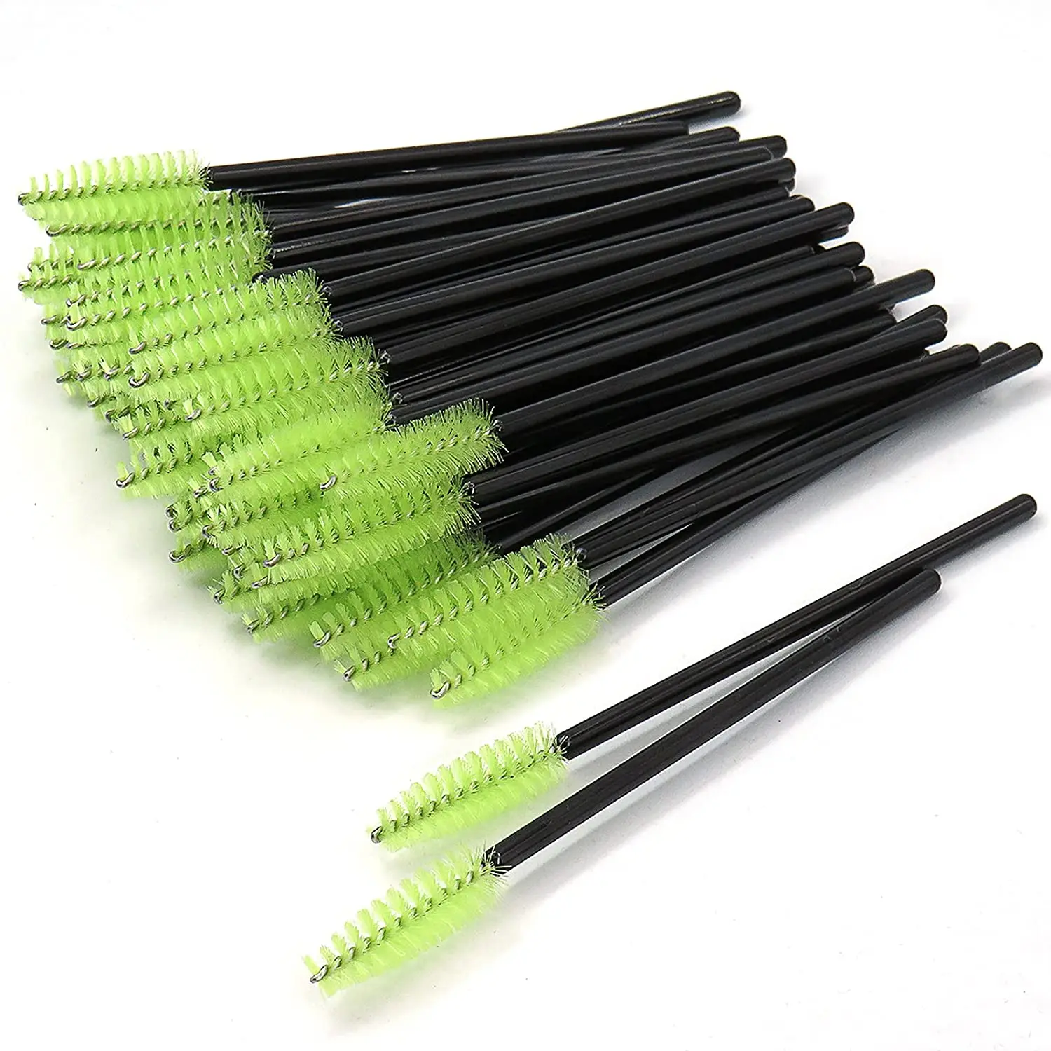 Factory Promotion 50 Pcs/Bag Lash Cleansing Brush, Salon Lash Cleanser Brush, Wholesale Disposable Mascara Wand Eyelash Brush