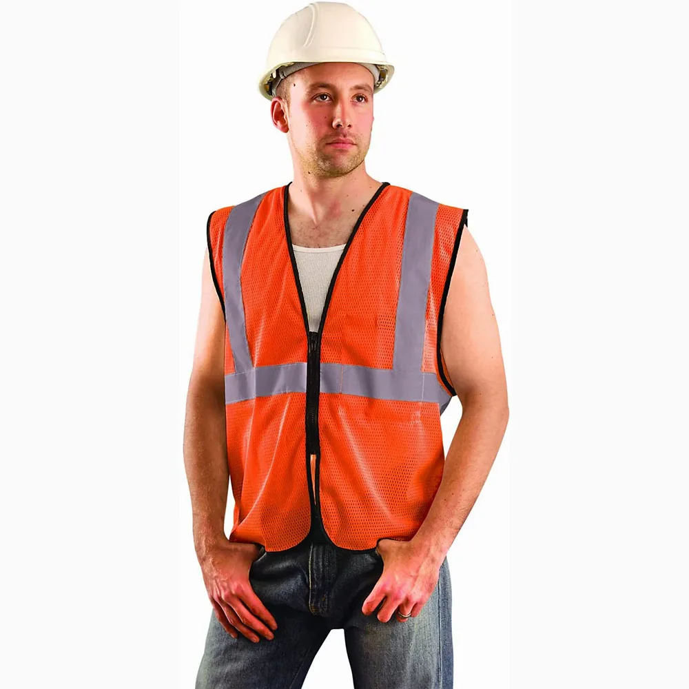  Воздухопроницаемый защитный жилет Hi Viz светоотражающий с высокой видимостью на месте сжатия