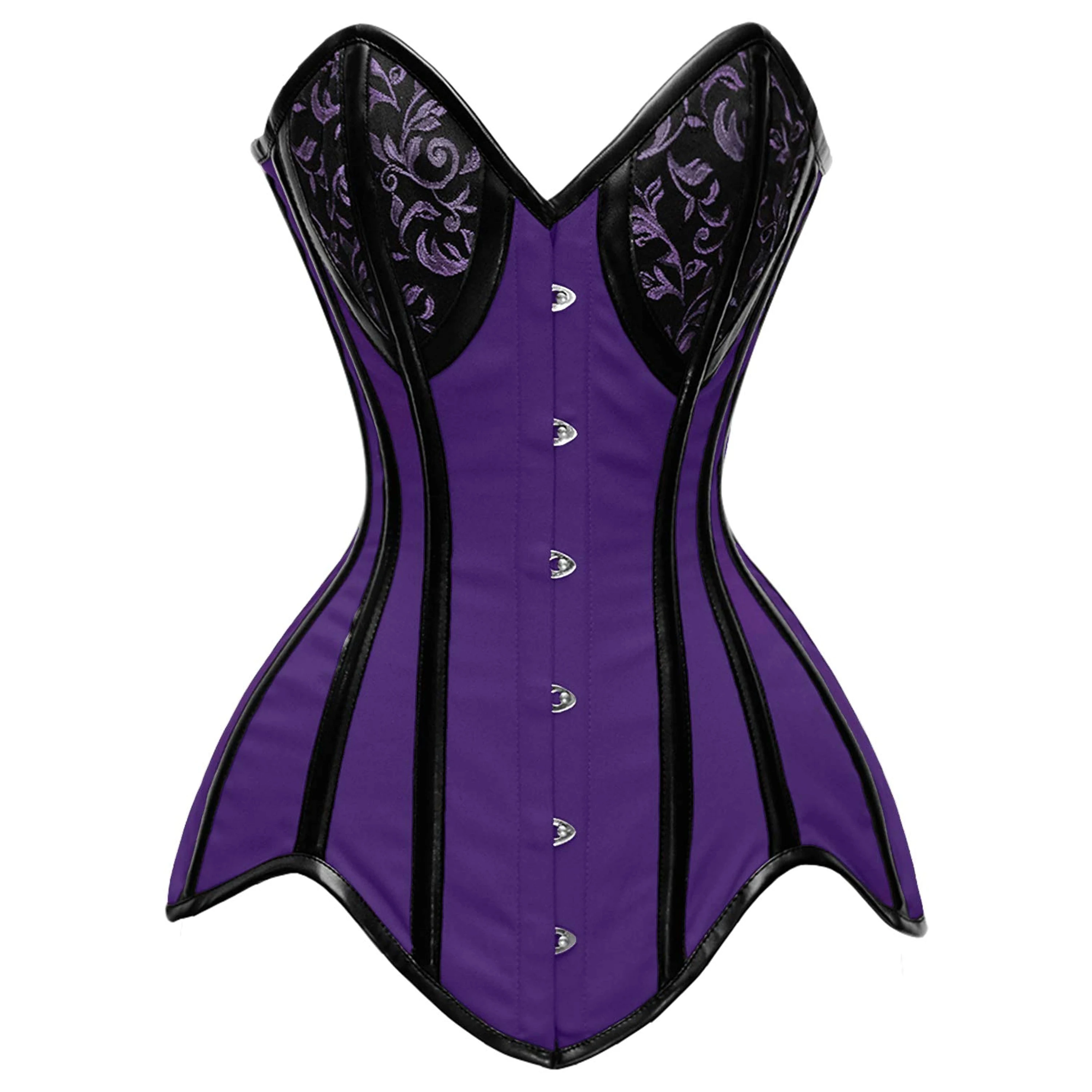 Full Steel Boned corsets Tight Lacing and two color combination corsets Over bust Corset top