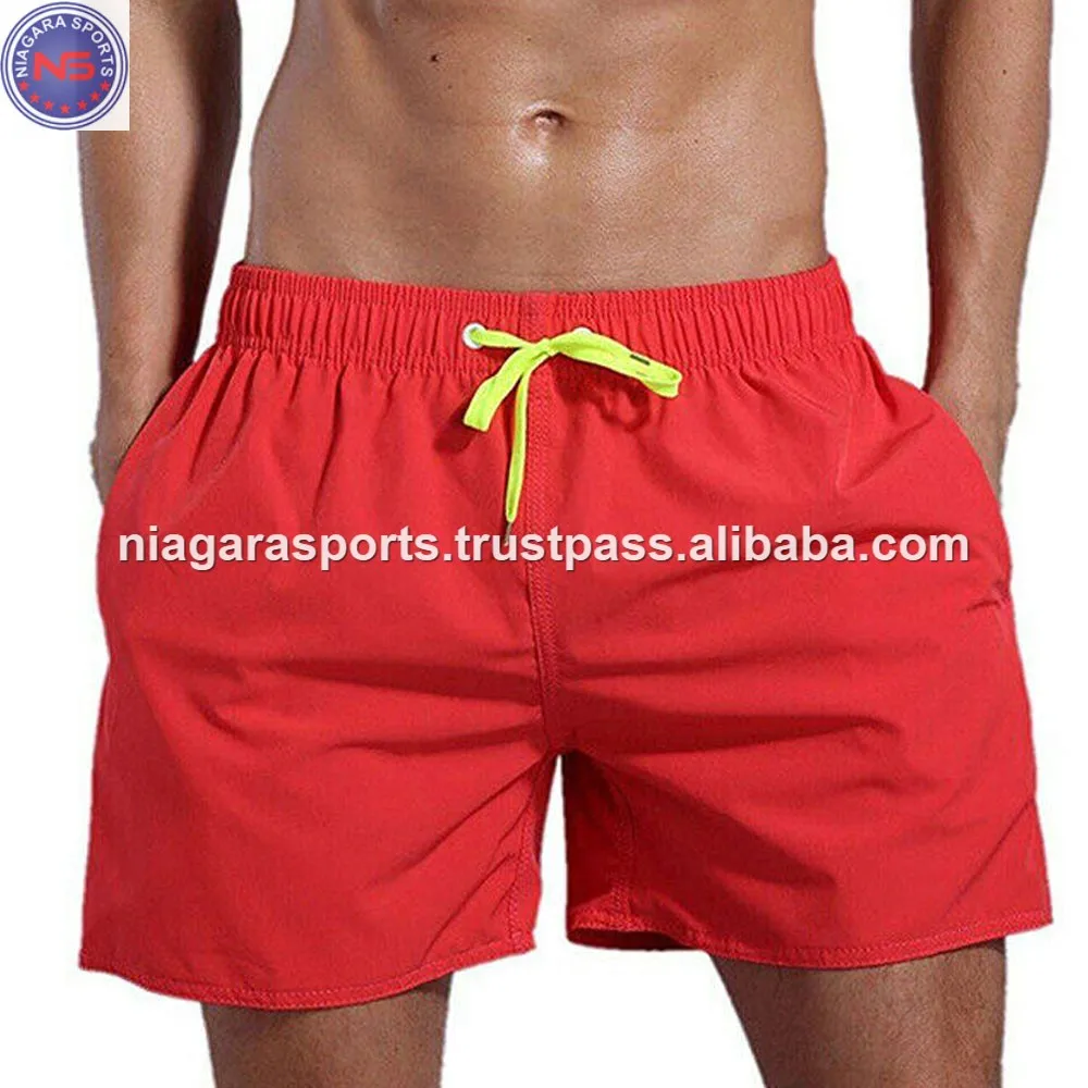 sports wear clothing swimwear clothing mnaufcturer 100% polyester swimming shorts mesh lined swim trunks