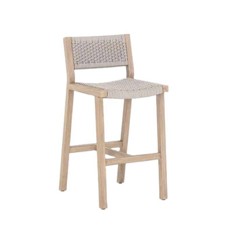 Counter Height Tall Barstool Bar Chairs Stool with Back Rest Arms