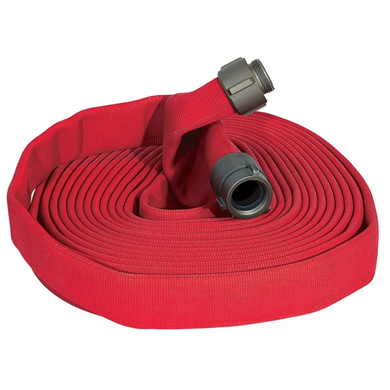 250psi 300psi 400psi Working Pressure Polyester Rubber 15m/25m/30m Length Fire Fighting Irrigation Double Jacket Hose