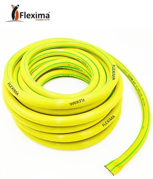  Flexima ПВХ гибкий желтый и черный 2-слойный садовый шланг трубы из Размер 15 мм маленького размера круглой формы с диаметром 32