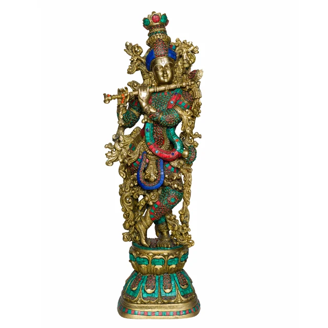 Brass Radha Krishna Statue Master Pcs A high quality metal made Radha Krishna Statue