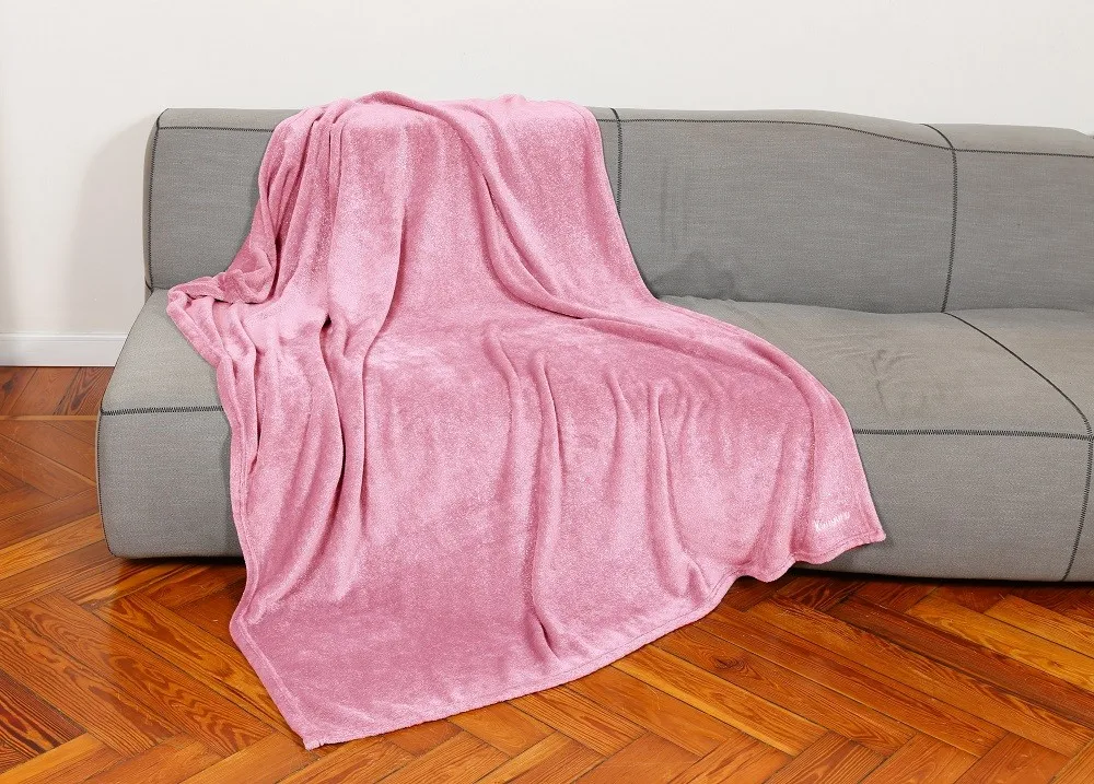 100% POLYESTER HIGH QUALITY HOT SALES AMAZON FLEECE PLUSH GLITTER THROW BLANKET MICROFIBER BEDDING PINK WHOLESALE