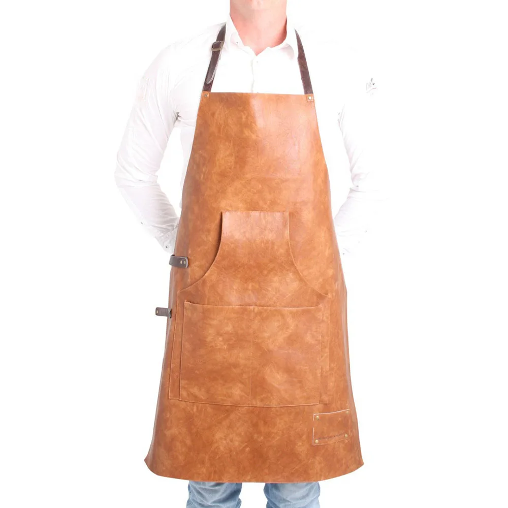  Фартуки из джинсовой ткани парикмахерский фартук чистые джинсы с кожаным карманом