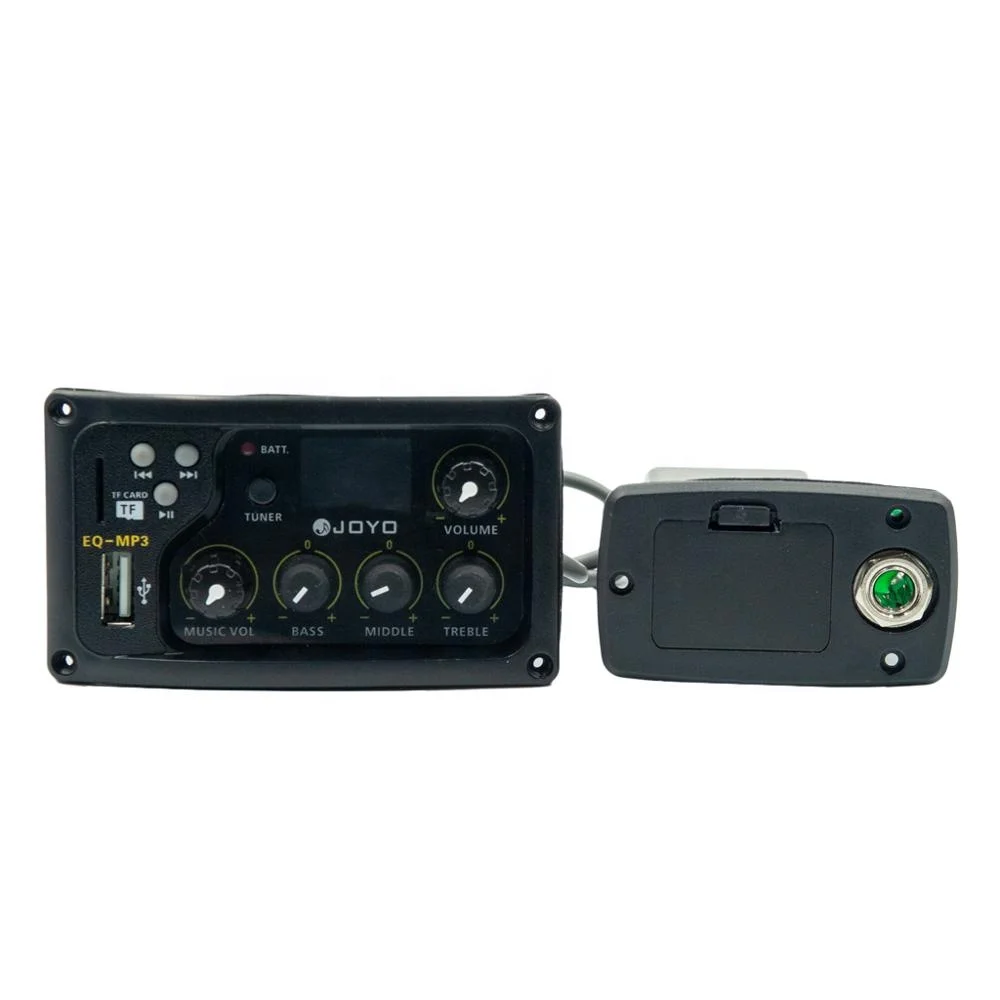 NAOMI JOYO EQ-MP3 Music Volume Bass Middle Treble Presence 3 Band Captador LCD Display With MP3 In Function Guitar Accessories