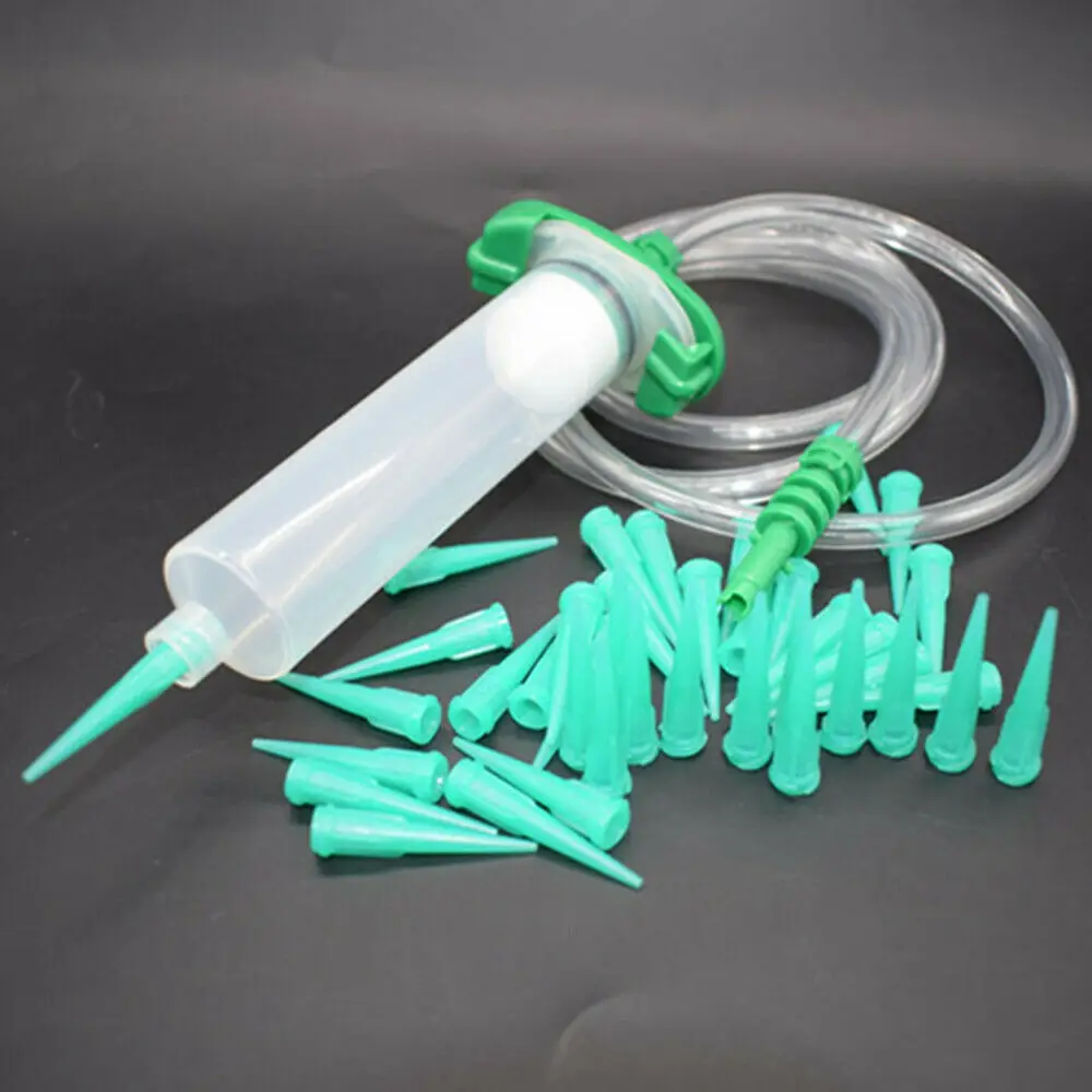 Оптовая продажа, пластиковые конические наконечники 18 г, игла для дозирования клея, конические наконечники