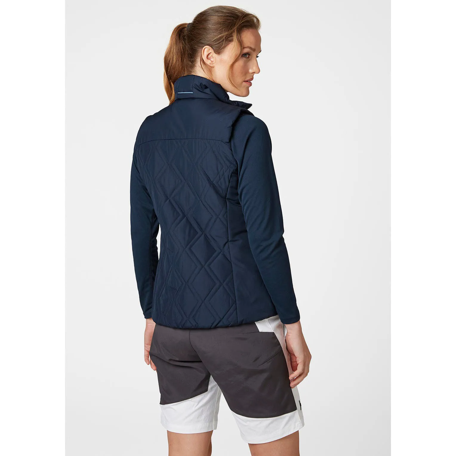 Crew Neck Pullover Custom Knitted Woman Sleeveless Sweater Vest customized logo and OEM services