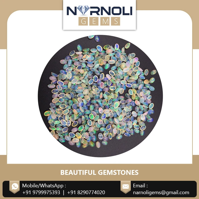 Premium Quality Beautiful Ring Use Real Look Opal Oval Shaped Semiprecious Supplier Narnoli Gems Gemstone