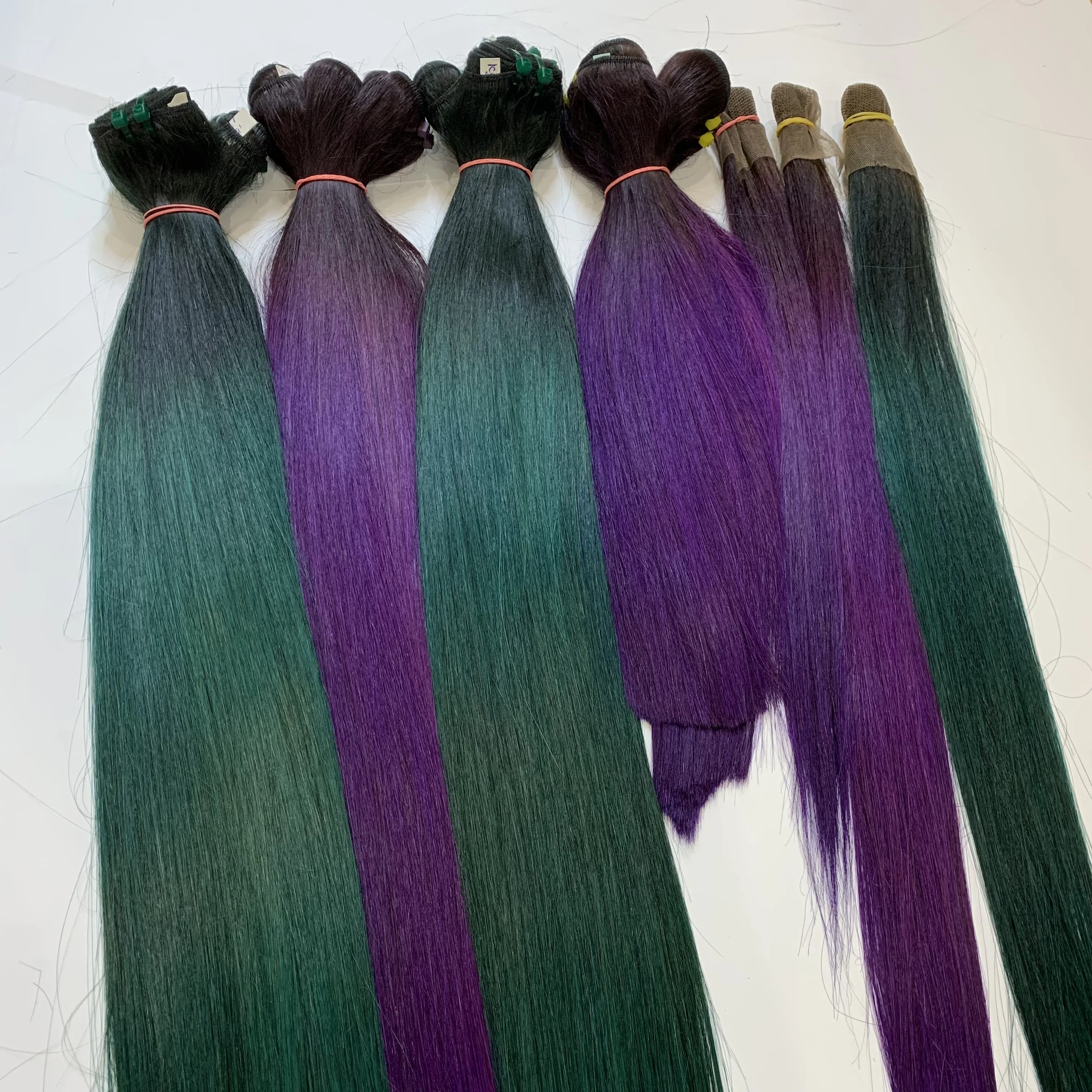 Лидер продаж, 2 тона, пучок волос с эффектом омбре, волосы, шелковистые, прямые, медовый, блонд, натуральные бразильские человеческие волосы для наращивания