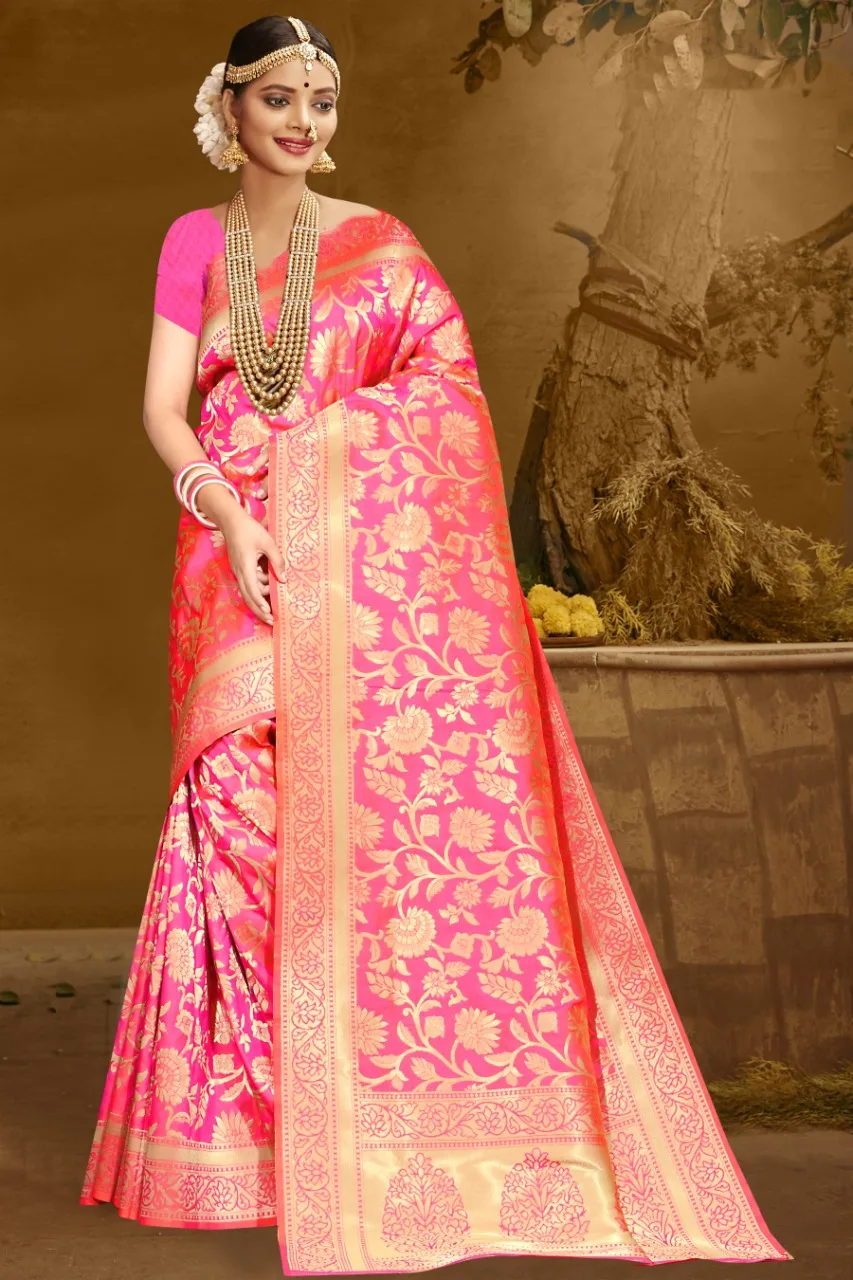 BANARASI SILK NEW DISIGNER TRADITIONAL SAREE /SARI ,SILK WEAVING JARI WORK SARI