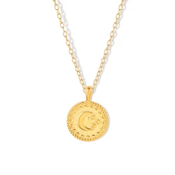 CANNER Vintage 18K Gold Plated 925 Sterling Silver Star Moon Goddess Necklace Roxi Jewelry