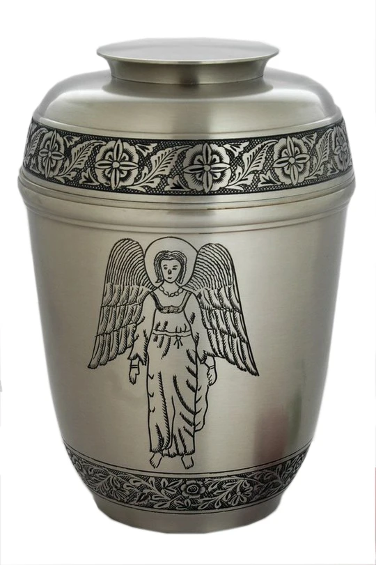 METAL EUROPEAN URN FOR HUMAN ASHES