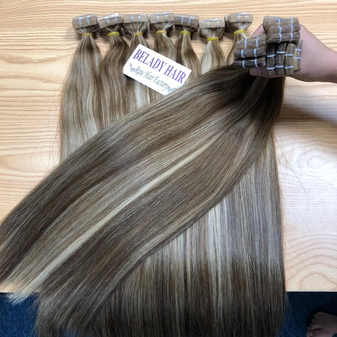 Вьетнамская машина для наращивания человеческих волос, волосы с выравненной кутикулой, все цвета, лучшая оптовая цена