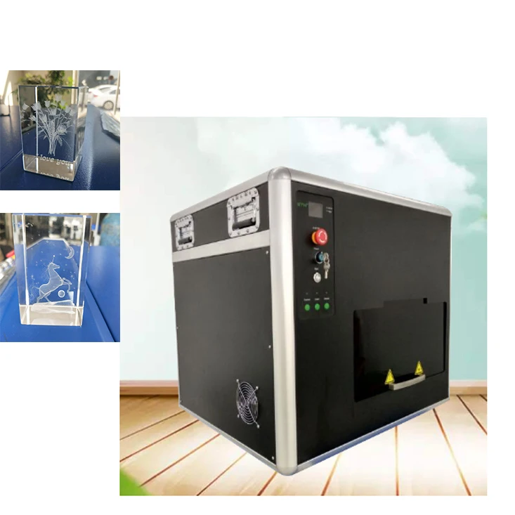 Laser Engraving Machine Manufacturing Small Machines Glass Laser Inner Etching Photo Crystal 3D CO2 Glass Engraver Deep Marking