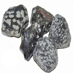 Wholesale Crystal Natural Snowflake Obsidian Rough Stone hand polished hand made sun shine for sale