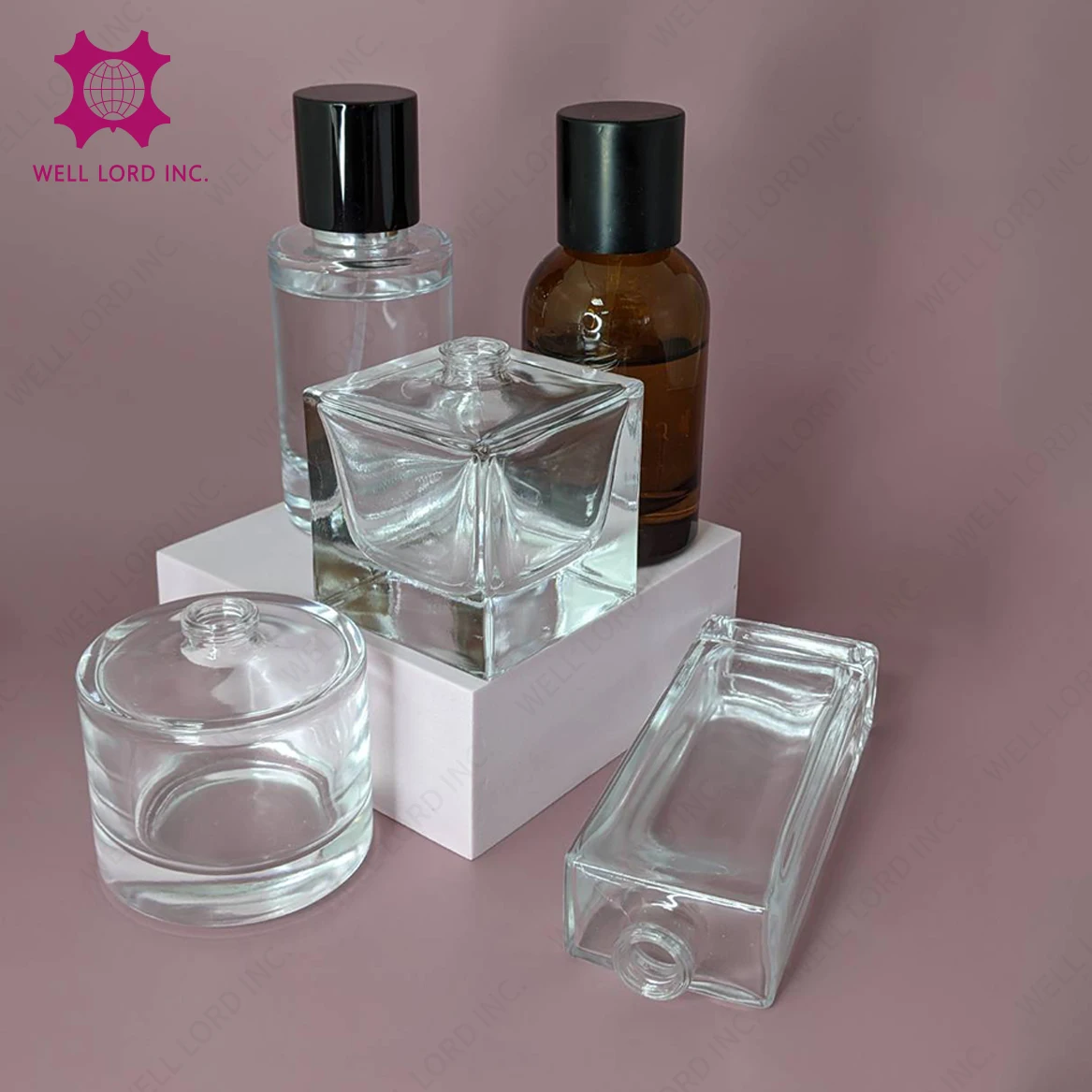 Fancy design perfume glass bottle 50ml/100ml glass for DIY customization perfume bottle