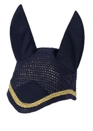 Navy Saddle Pad Set, made of Cotton/Velvet/Satin for Horse