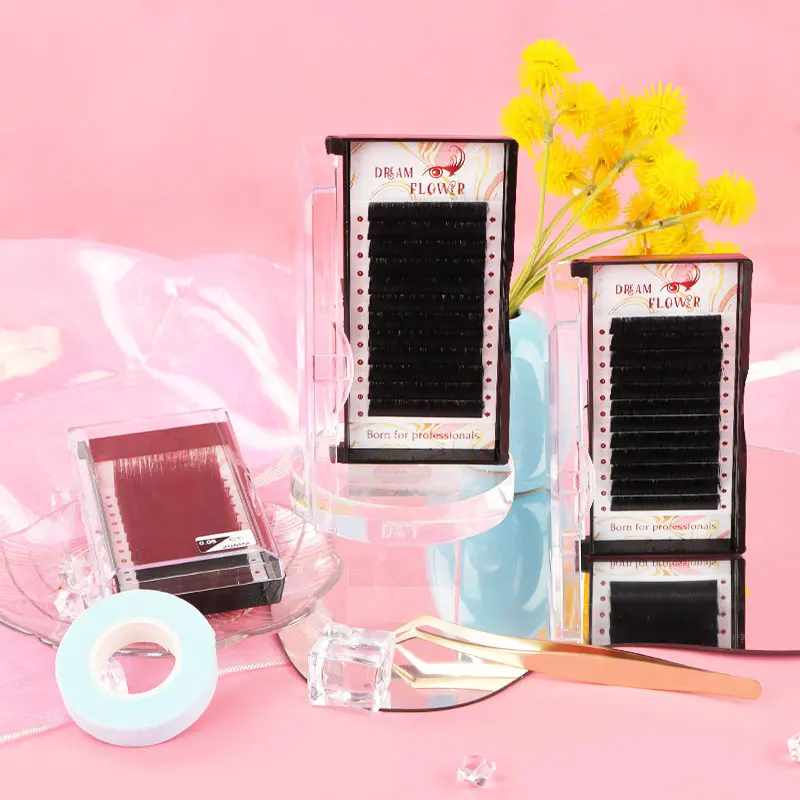 Lash extension style lashes & Free Sample faux mink eyelashes  5-25mm Length volume lash extension private label volume