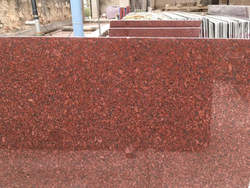 Polished Granite New Arrival Imperial Red Slabs Tiles Red Flooring PG Stone Stone Cladding Flooring Cheap Factory Sale Vanitytop