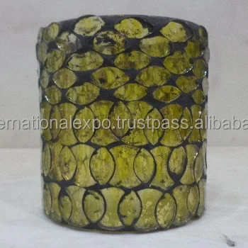 Хит продаж подсвечник Янтарный под заказ стеклянные подсвечники банка пустая стеклянная цветная матовая свеча ручной