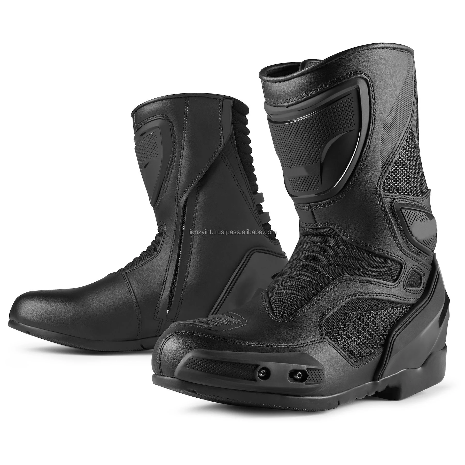 New Motorcycle Boots Biker Waterproof Speed Motocross Racing Boots Men Non-slip Protective Motorbike Riding Off Road Boots Shoes